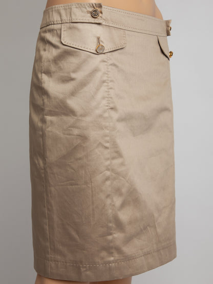 Good Gianfranco Ferrè Green Polyester Knee-Length Skirt Size M