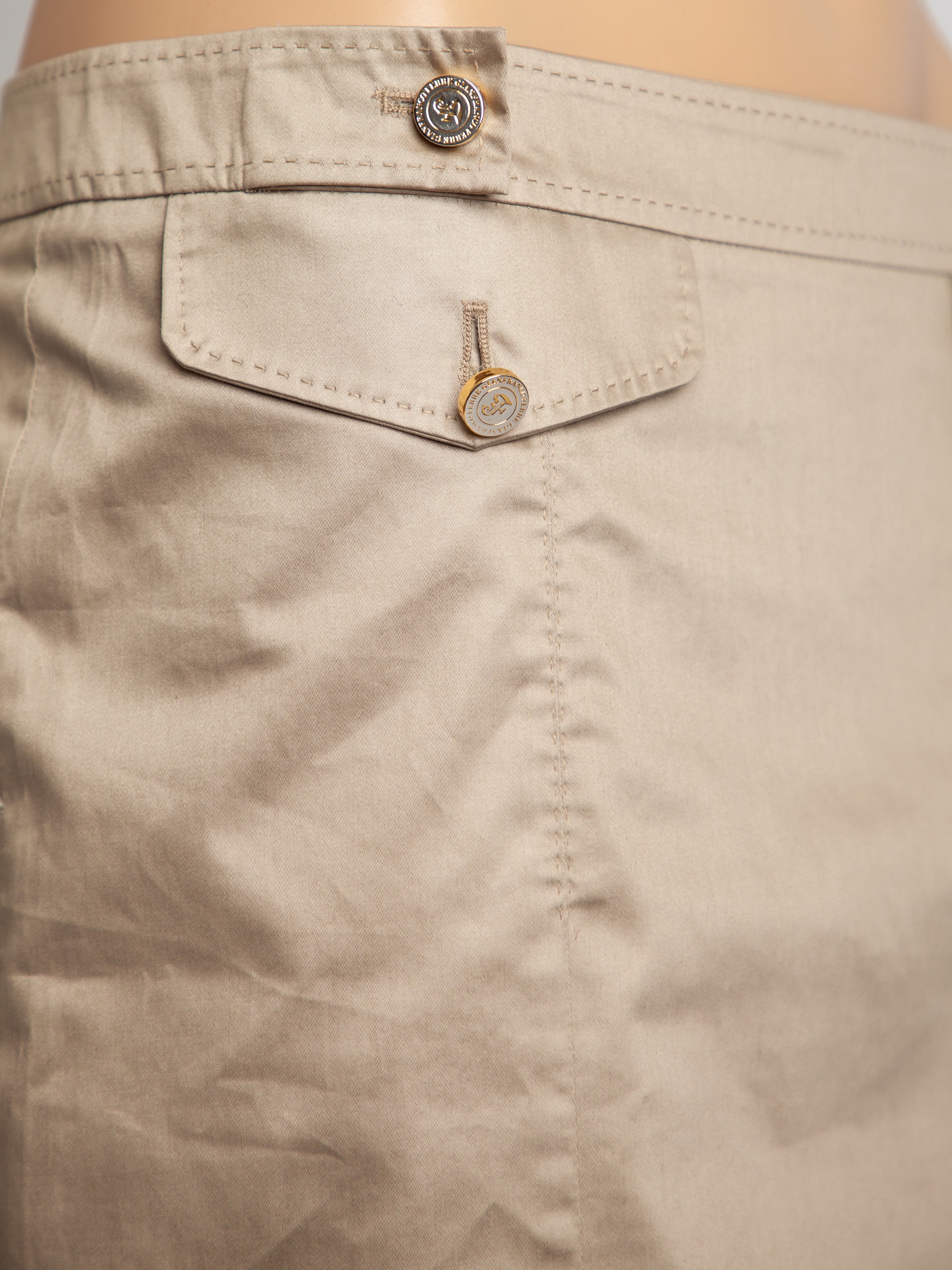 Good Gianfranco Ferr� Green Polyester Knee-Length Skirt Size M