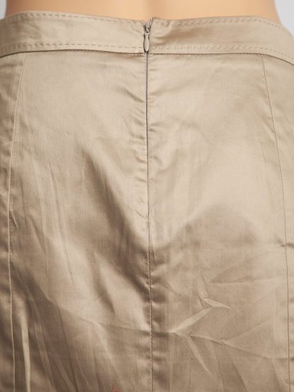 Good Gianfranco Ferr� Green Polyester Knee-Length Skirt Size M