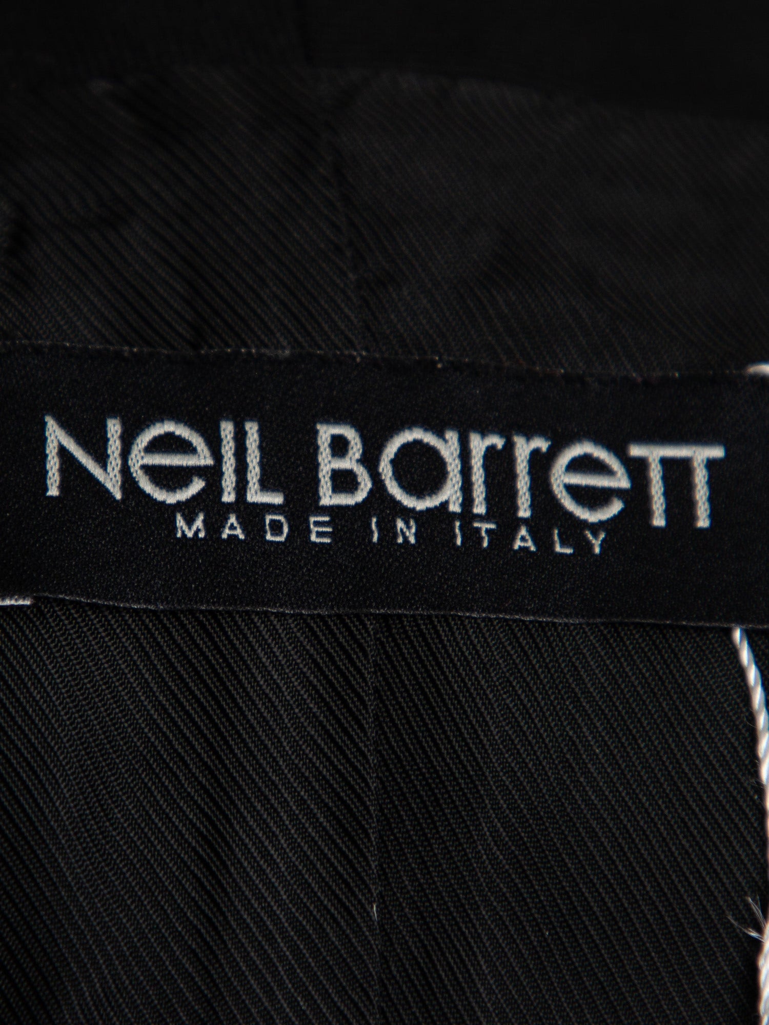 Good Neil Barrett Black Wool Gabardine Women’s Vest with Pockets