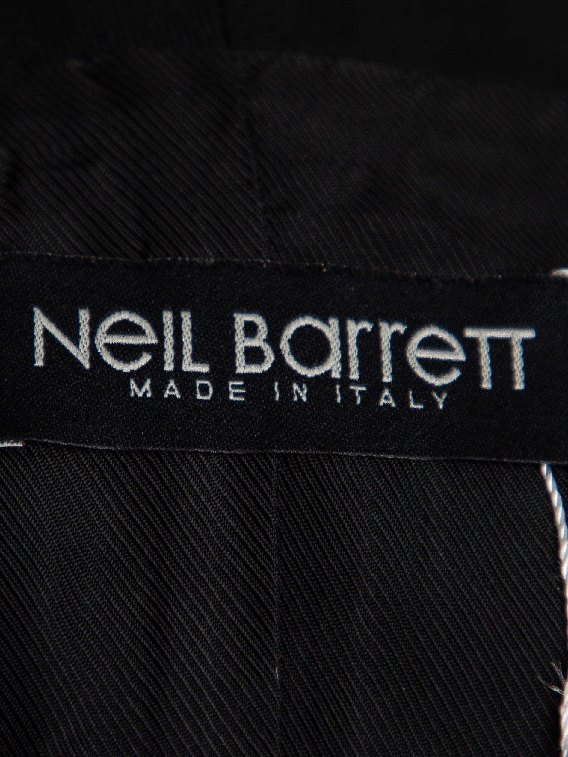 Good Neil Barrett Black Wool Gabardine Women’s Vest with Pockets