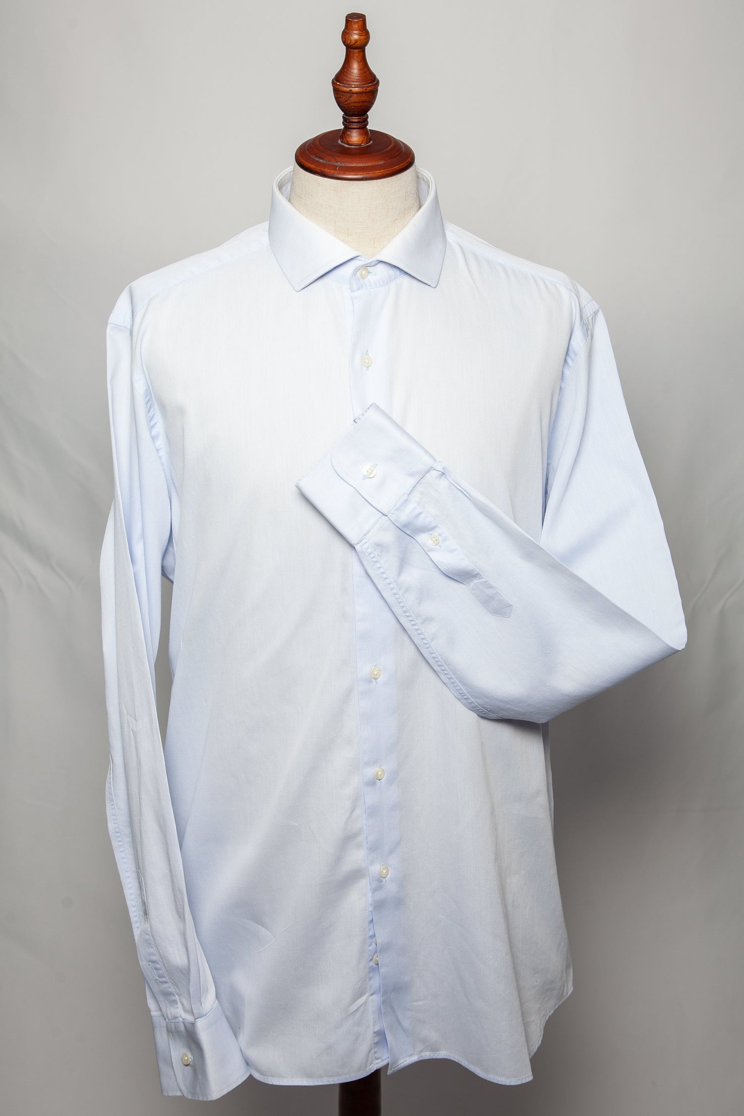 Good Mr Lanidor Blue Cotton Dress Shirt Size XL for Men