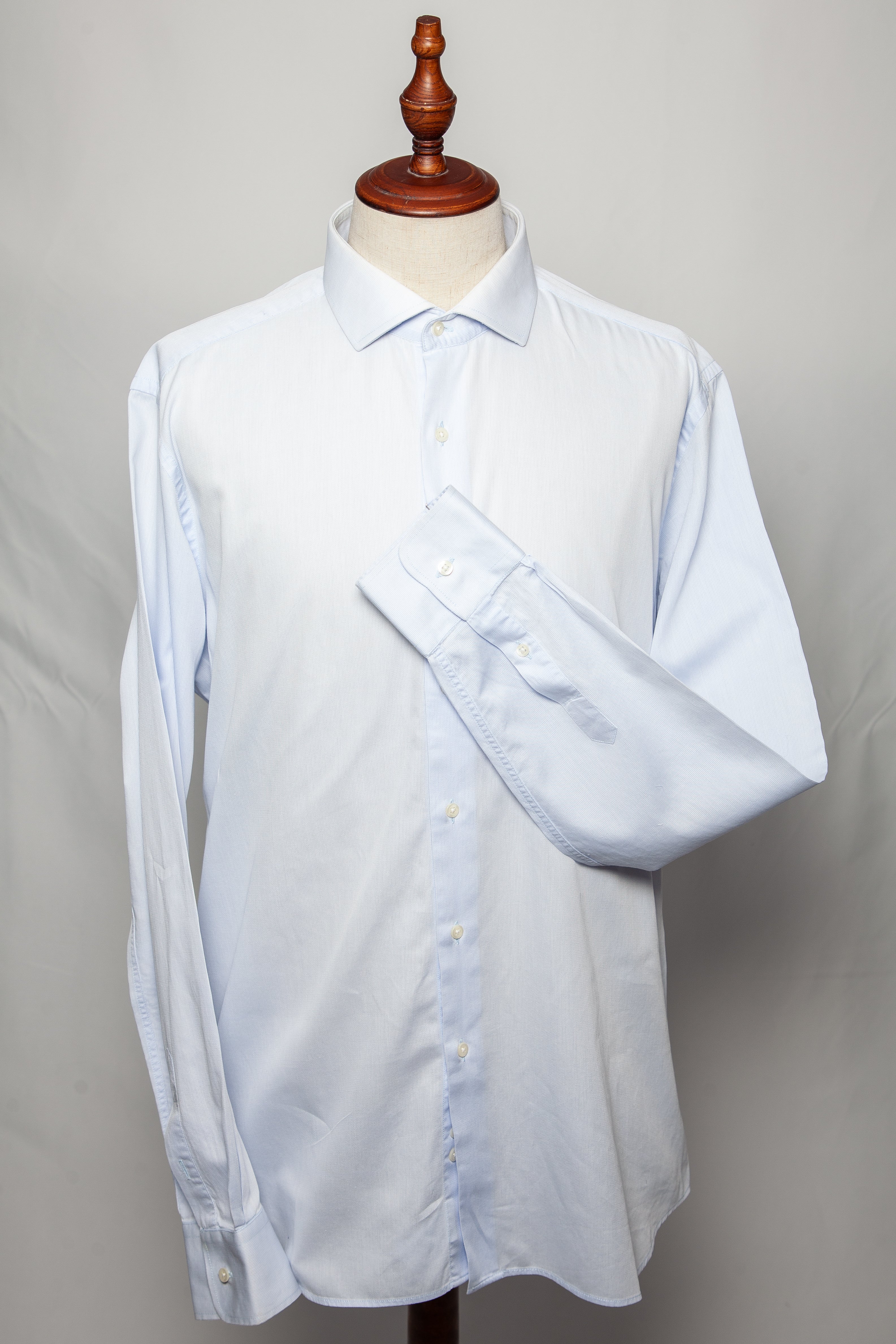 Good Mr Lanidor Blue Cotton Dress Shirt Size XL for Men