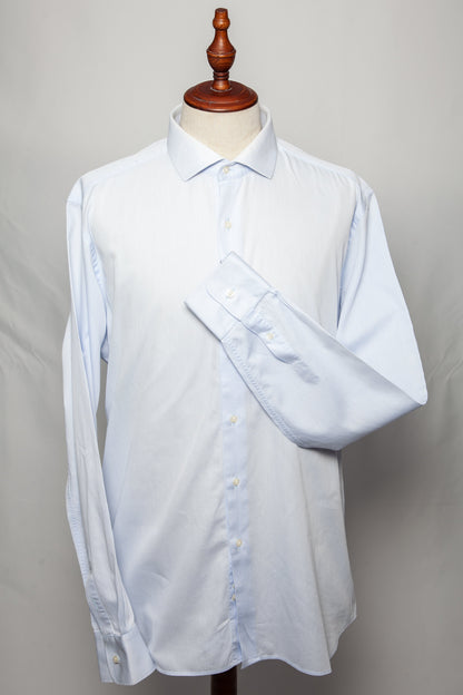Good Mr Lanidor Blue Cotton Dress Shirt Size XL for Men