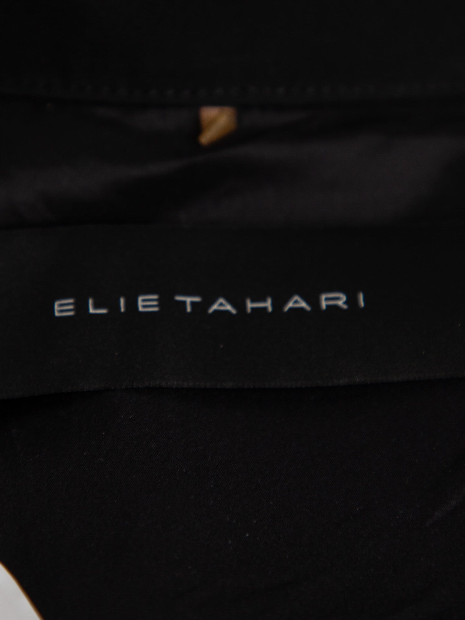 Good Elie Tahari Black Polyester Trench Coat with Belt Women&