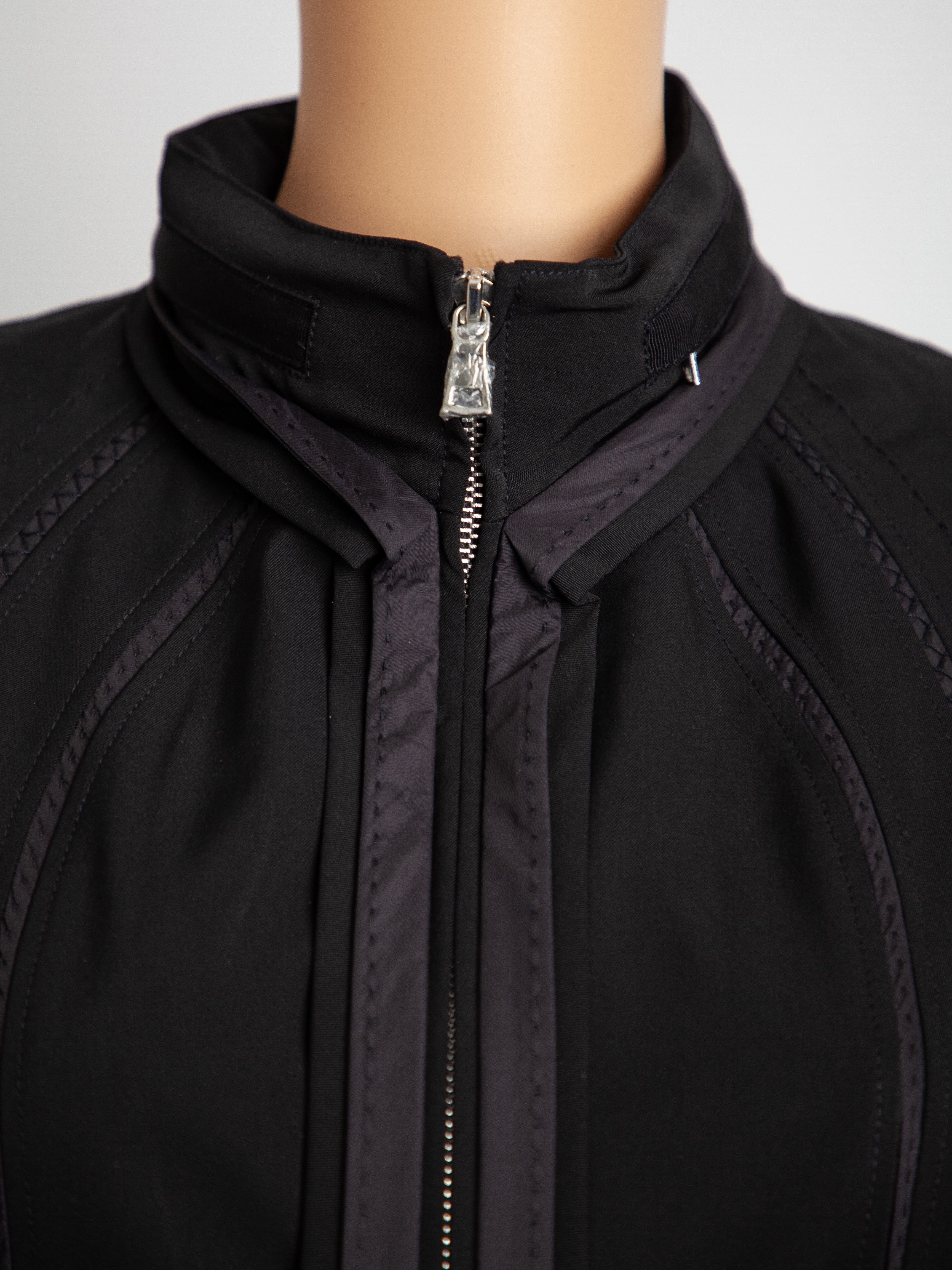 Good Elie Tahari Black Polyester Trench Coat with Belt Women&