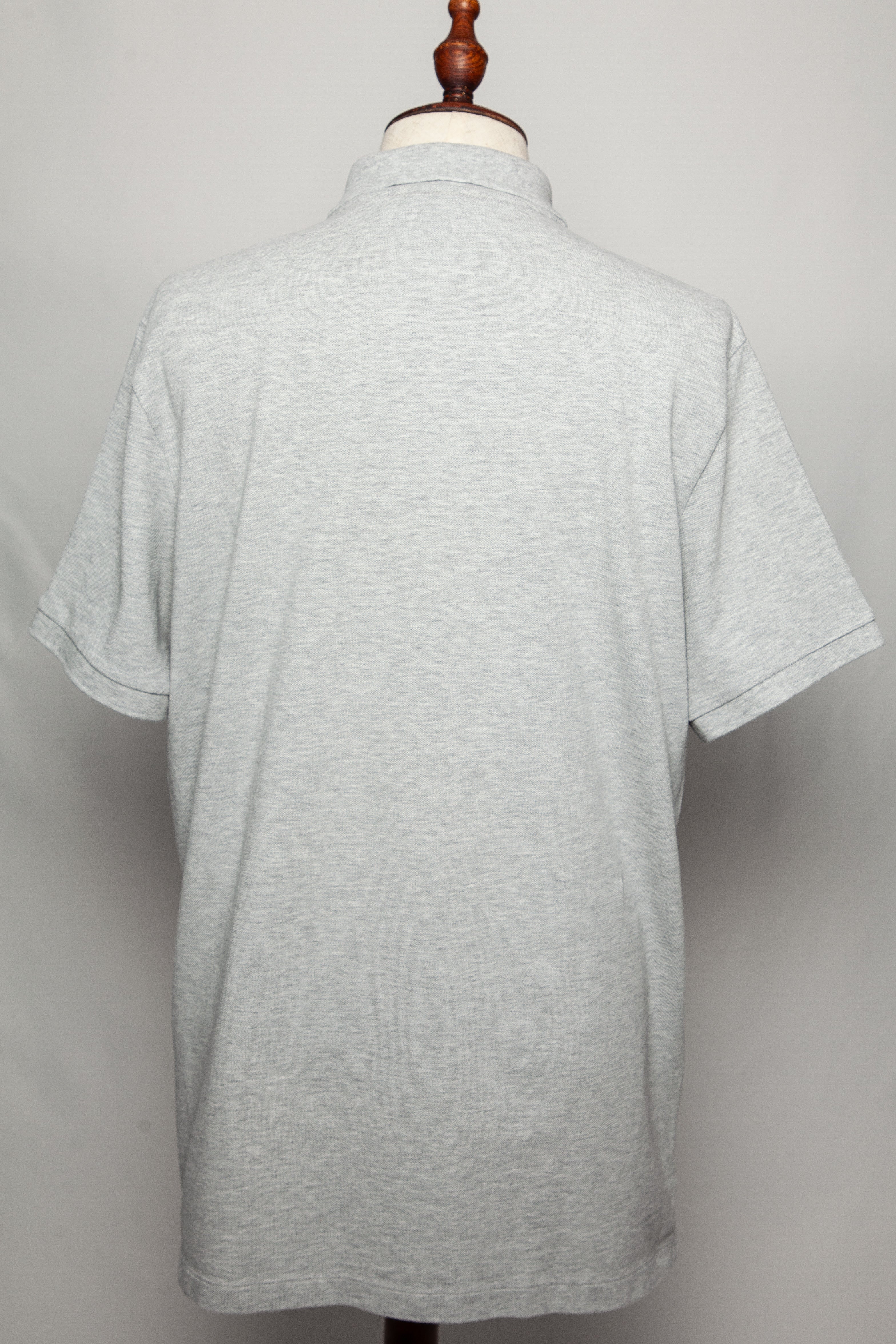 Good Burberry Gray Polo Shirt Cotton XXL Men Short Sleeve