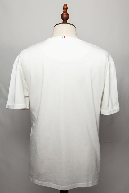 Good Les deux White Cotton T-Shirt XL with Roman Numeral II