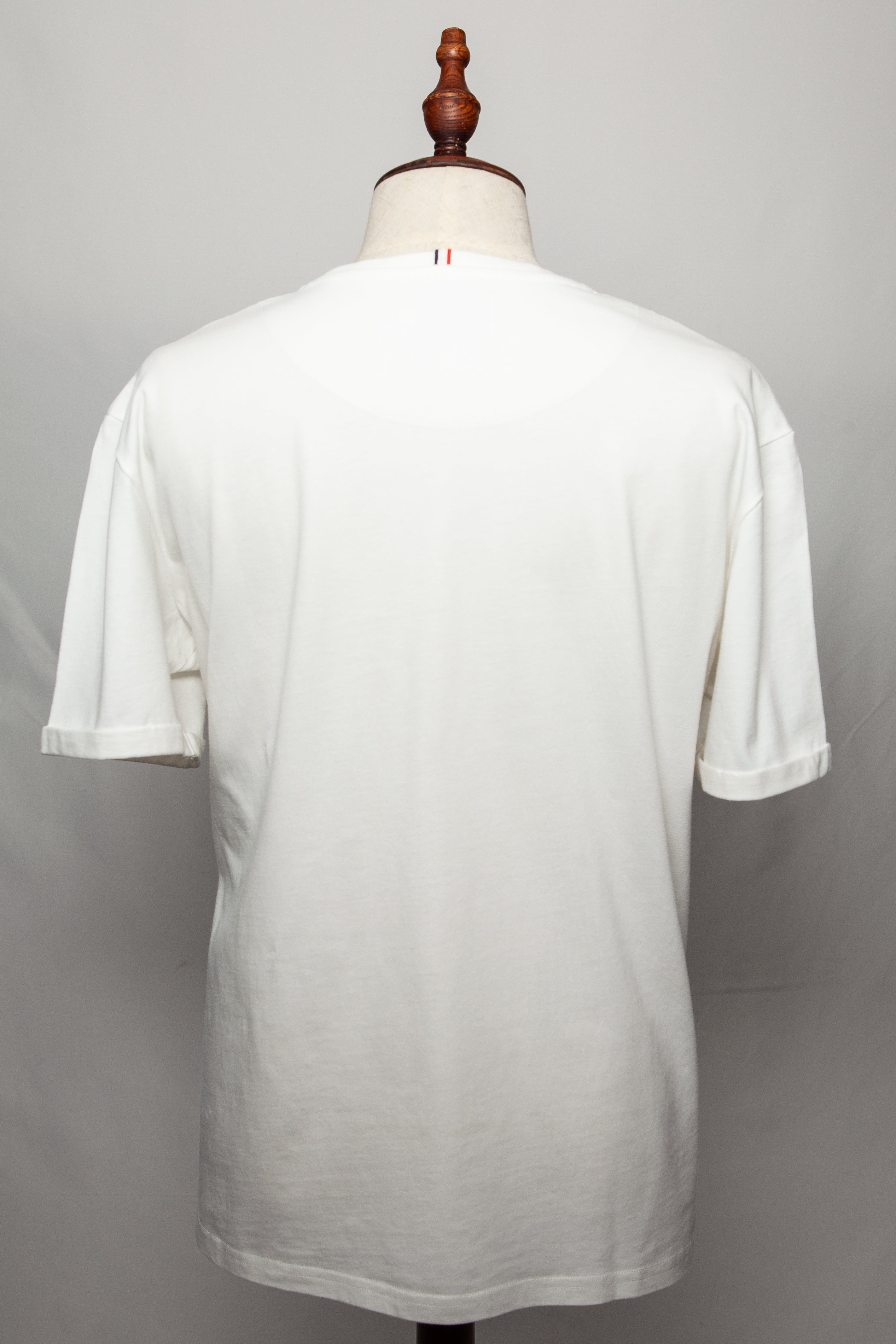 Excellent Pinko White Cotton Blouse Size S with Ruffle Detail