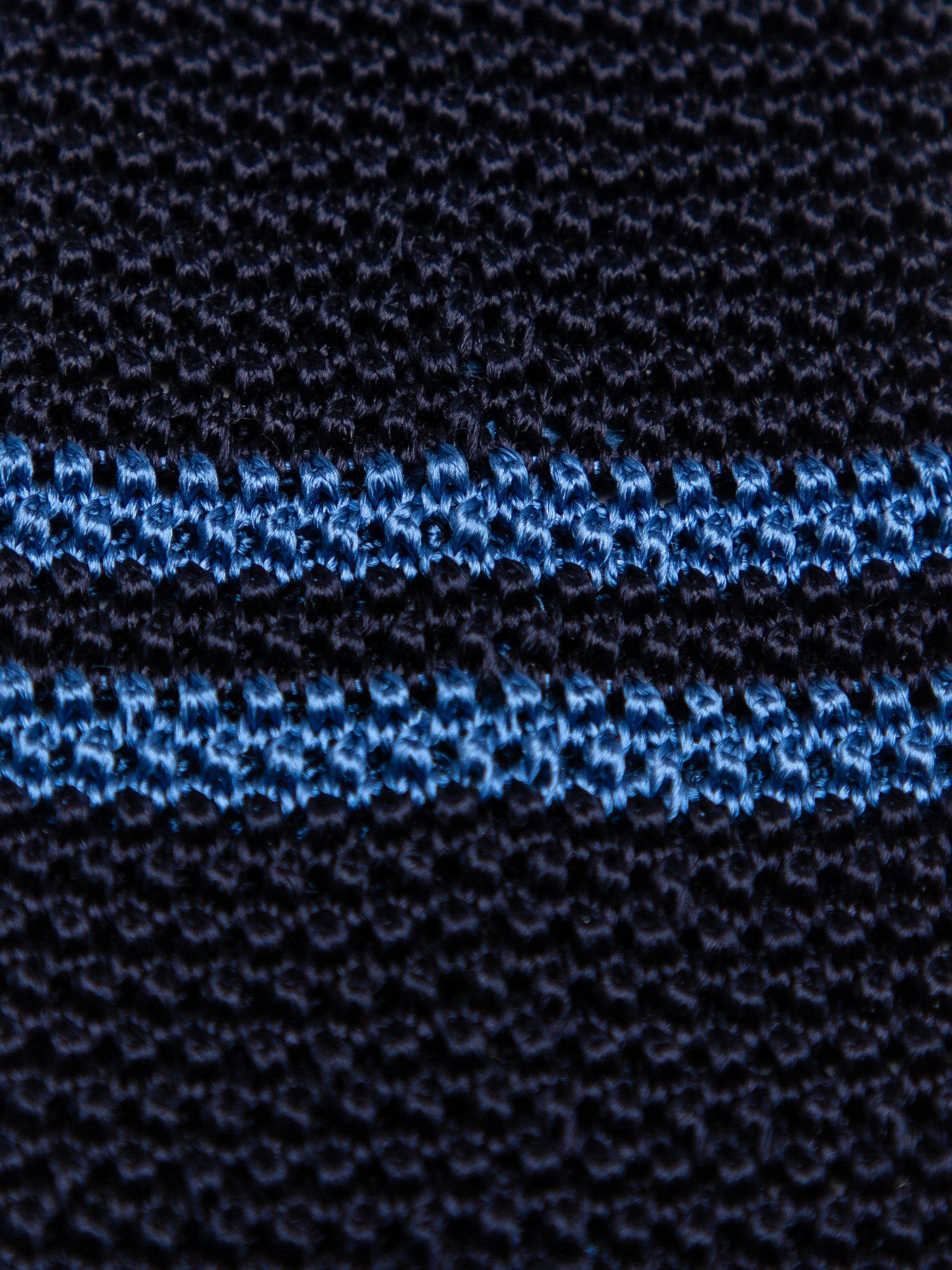 Excellent Jack Spade Blue Silk Knitted Necktie with Stripes