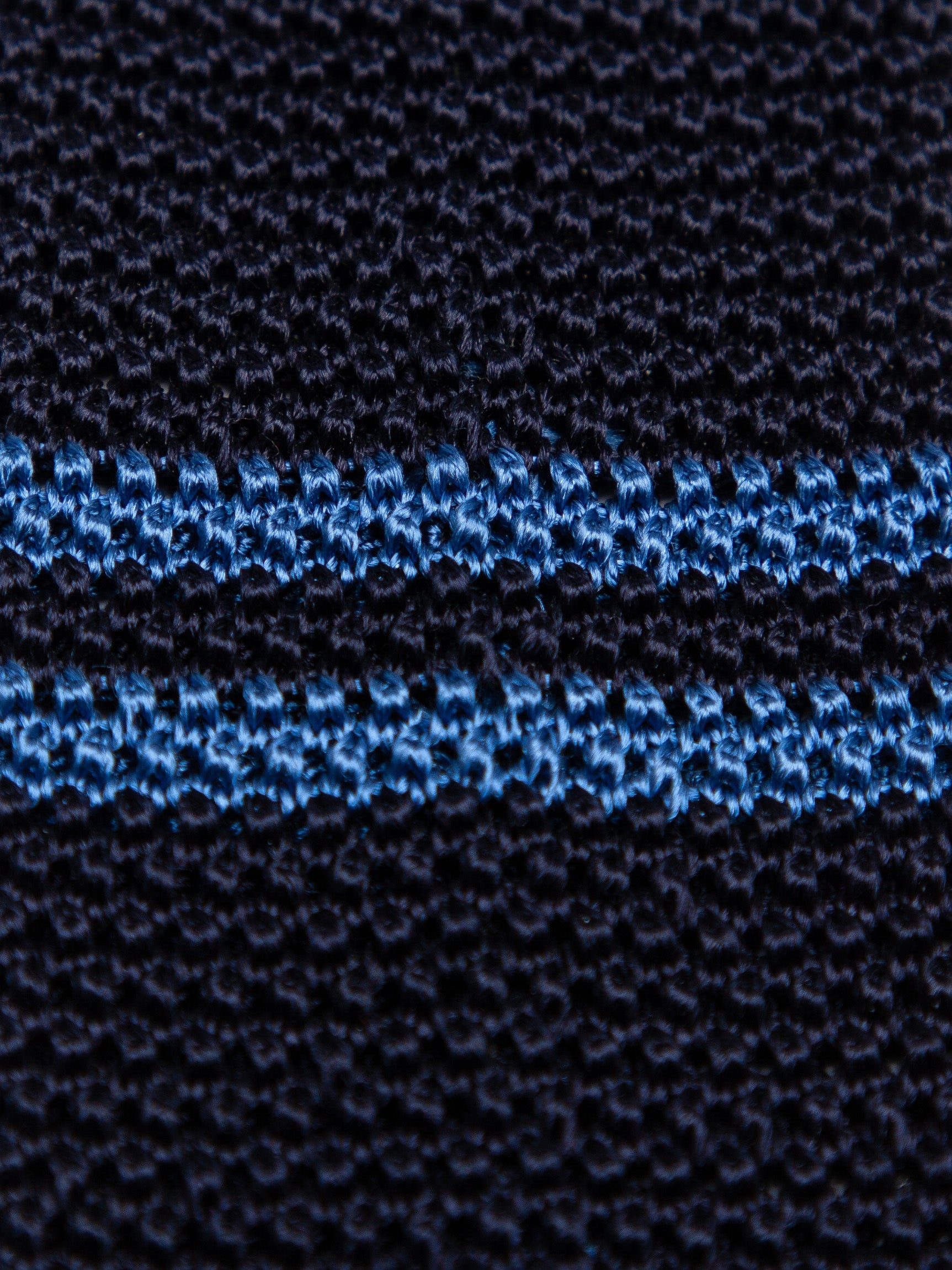 Excellent Jack Spade Blue Silk Knitted Necktie with Stripes