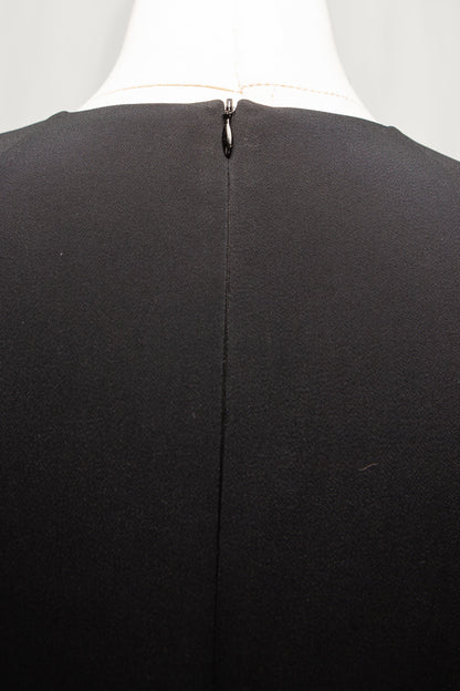 Average Max Mara Black Polyester Jumpsuit Size M with Decorative Buttons