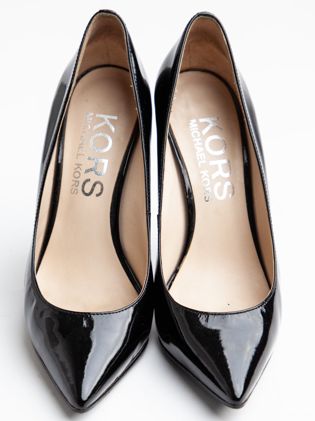 Average Michael Kors Black High-Heeled Pumps Size 37 Lacquer