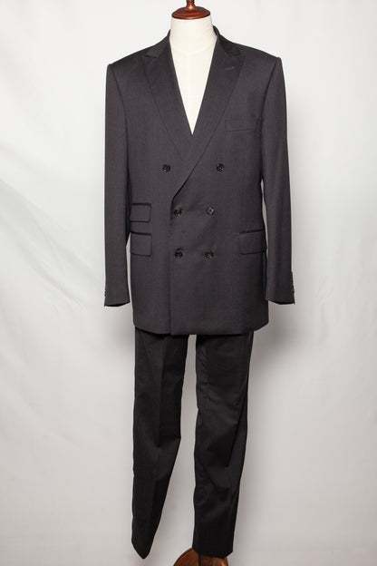Good Gieves and Hawkes Black Cashmere Wool Suit Size S