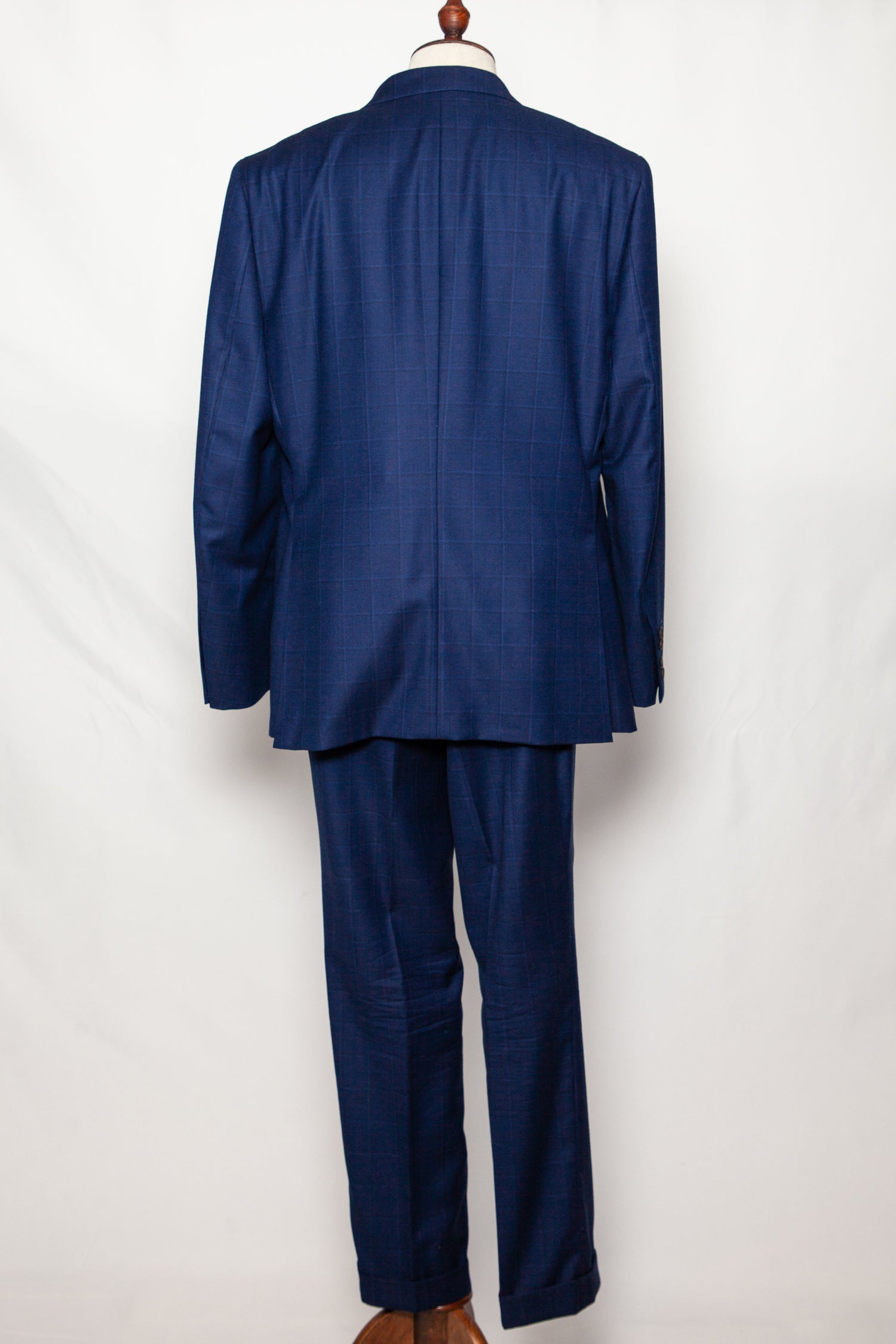 Good Hackett Blue Cashmere Wool Suit Jacket &amp; Pants Size XL