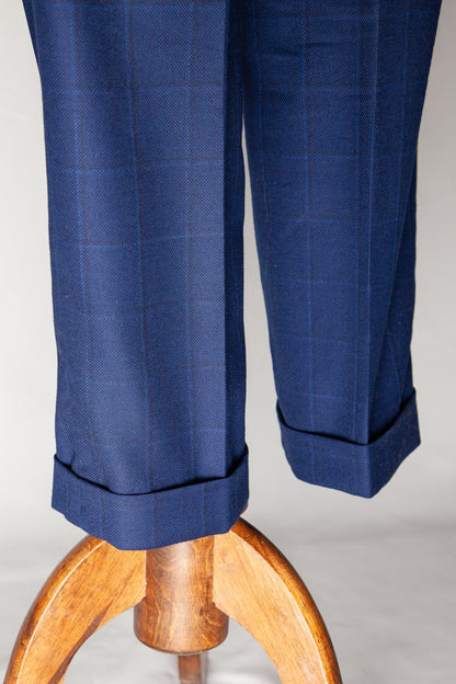 Good Hackett Blue Cashmere Wool Suit Jacket &amp; Pants Size XL