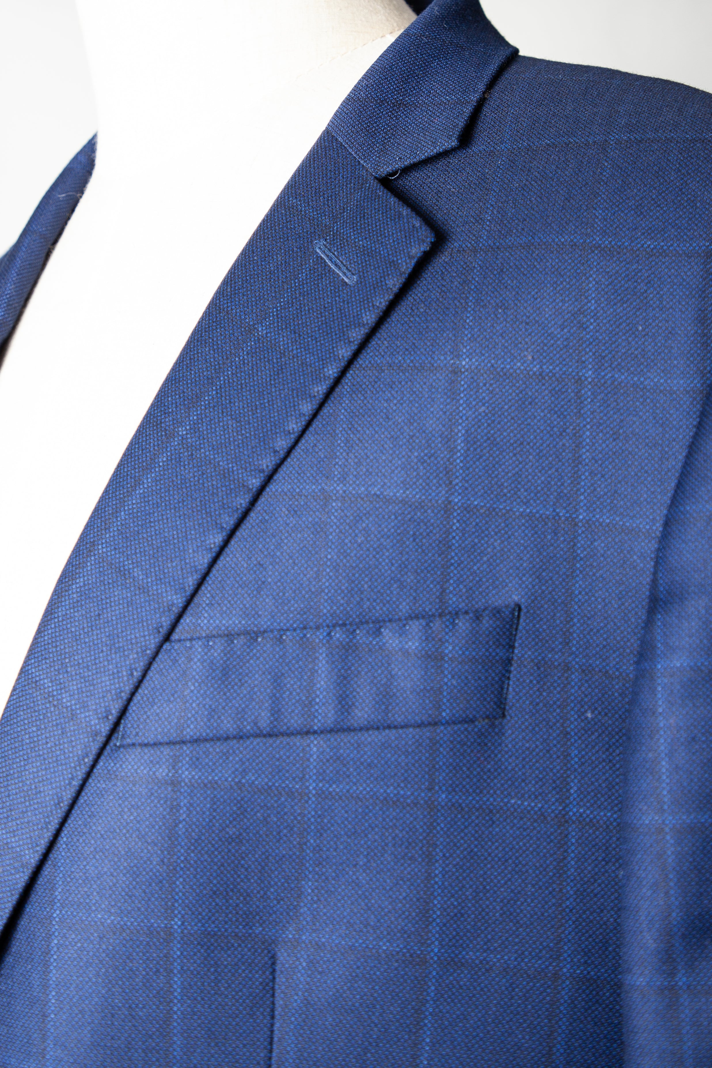 Good Hackett Blue Cashmere Wool Suit Jacket &amp; Pants Size XL