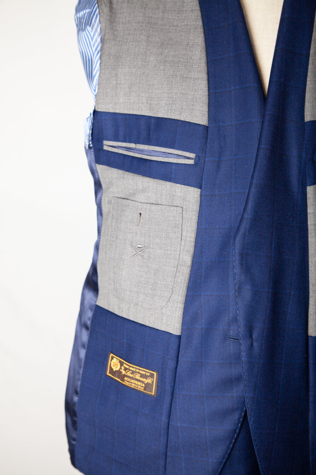 Good Hackett Blue Cashmere Wool Suit Jacket &amp; Pants Size XL
