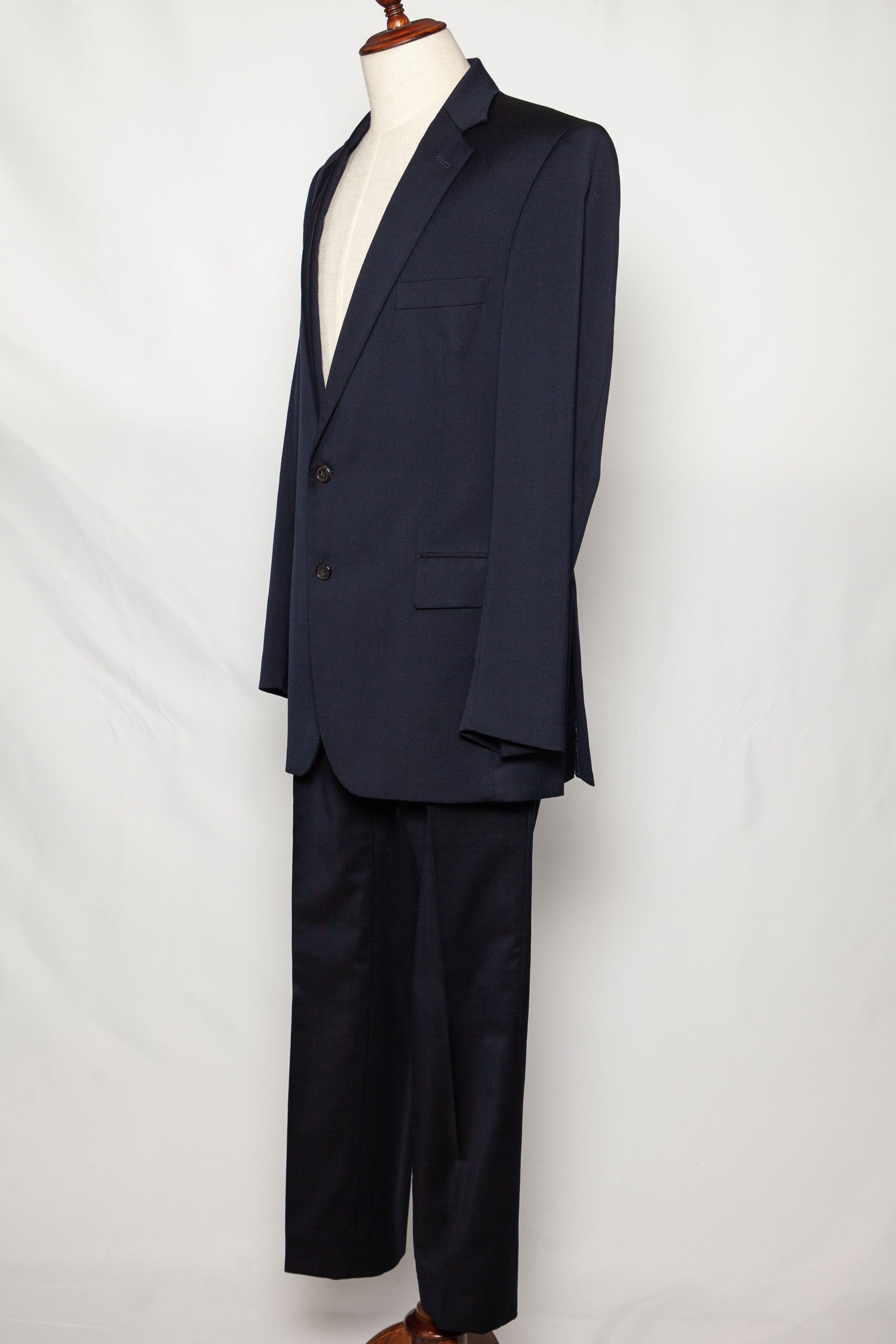 Gieves and Hawkes Navy Blue Cashmere Wool Suit Size S - Good Condition