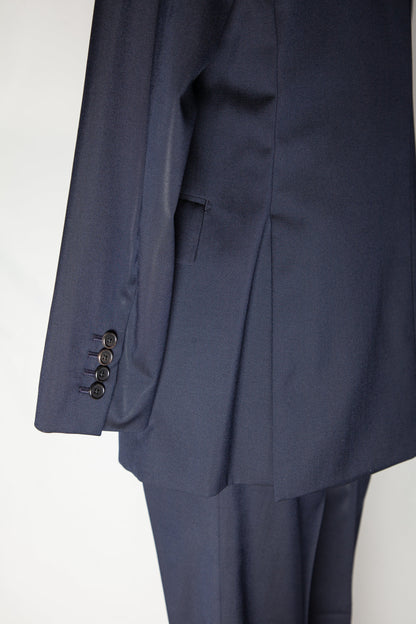 Gieves and Hawkes Navy Blue Cashmere Wool Suit Size S - Good Condition