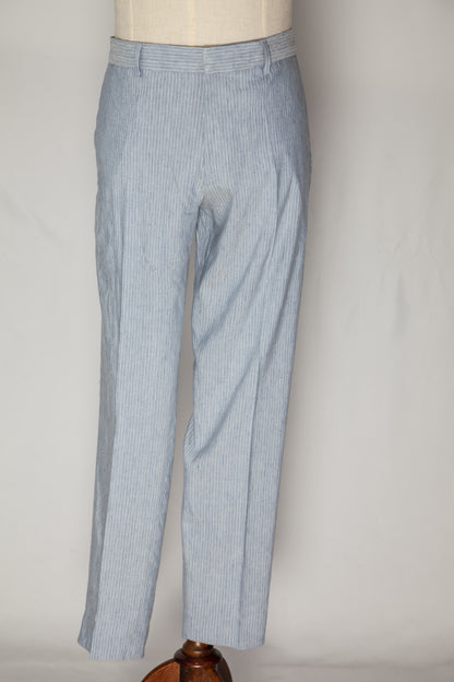 Good Club Monaco Light Blue Striped Pants Size XL Cotton