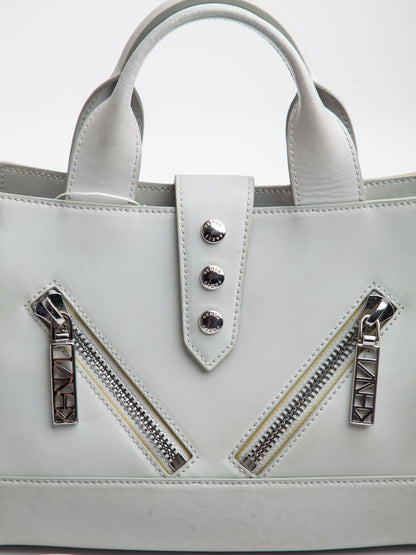 Good Kenzo Gray Leather Handbag with Shoulder Strap