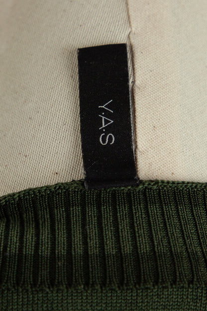 Good Y.A.S Green Long-Sleeved Textured Dress Size S