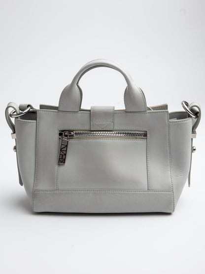 Good Kenzo Gray Leather Handbag with Shoulder Strap