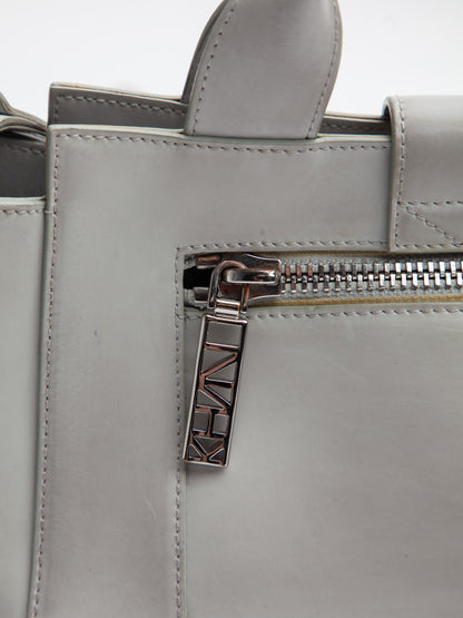Good Kenzo Gray Leather Handbag with Shoulder Strap