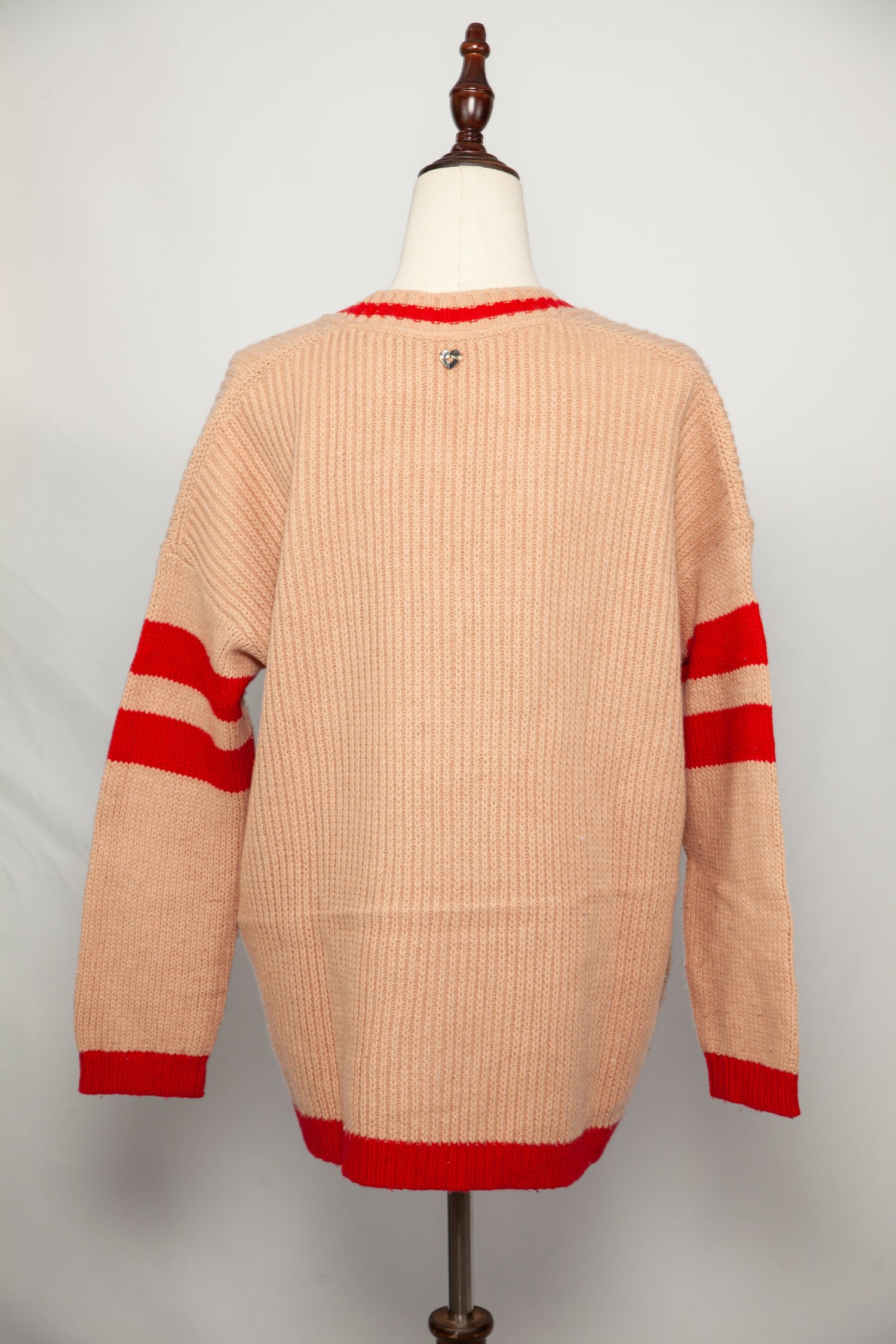 Average Condition TWINSET White Angora Wool Sweater Size XL