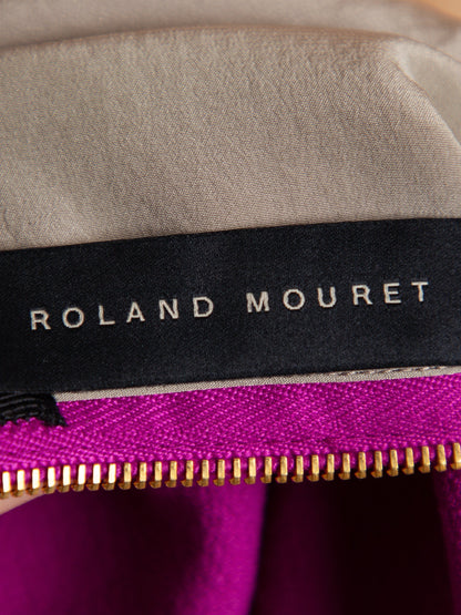 Roland Mouret Purple Knee-Length Skirt Size M Cashmere Wool