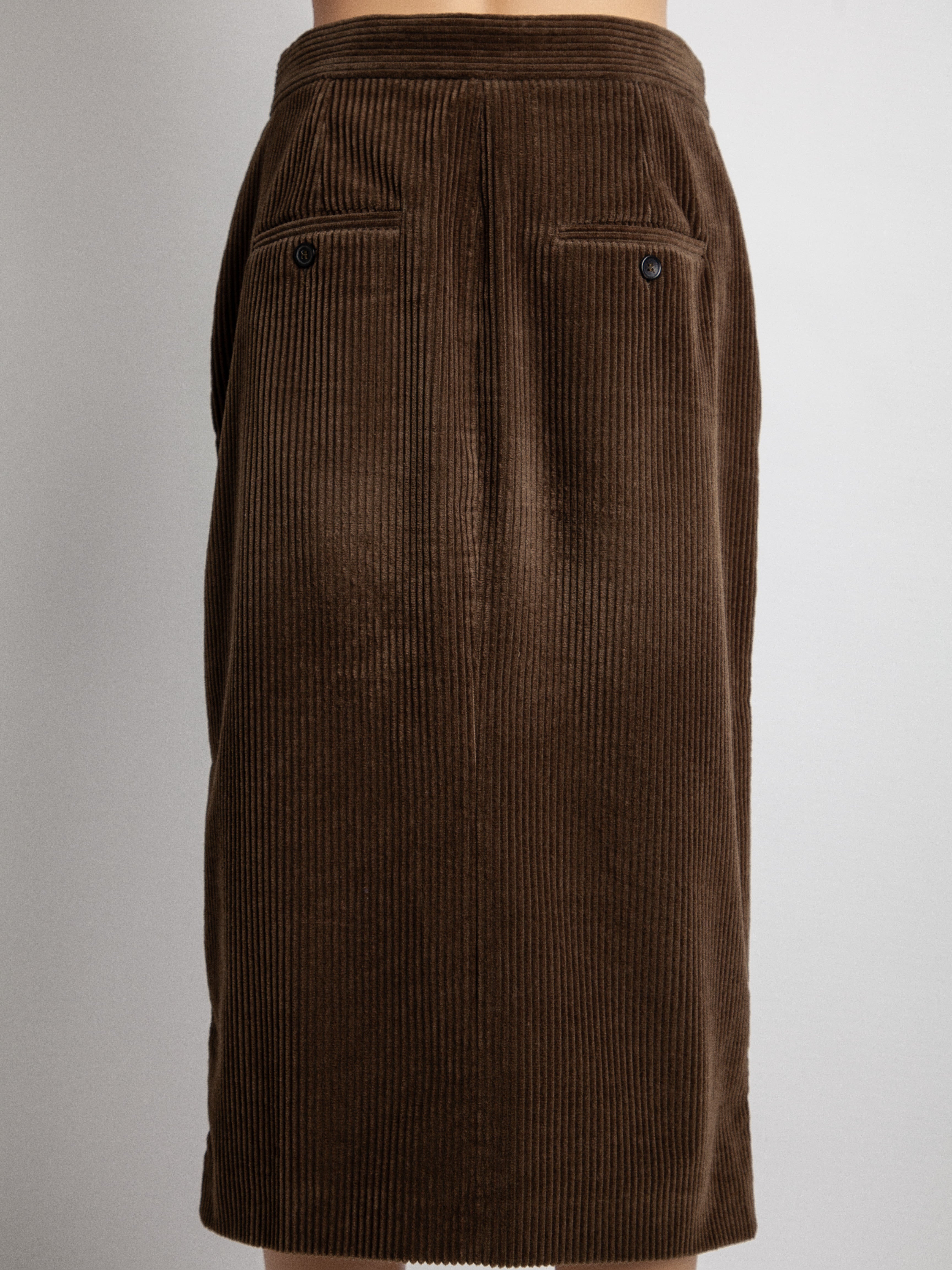 Max Mara Green Cotton Natural Skirt Size M - Good Condition