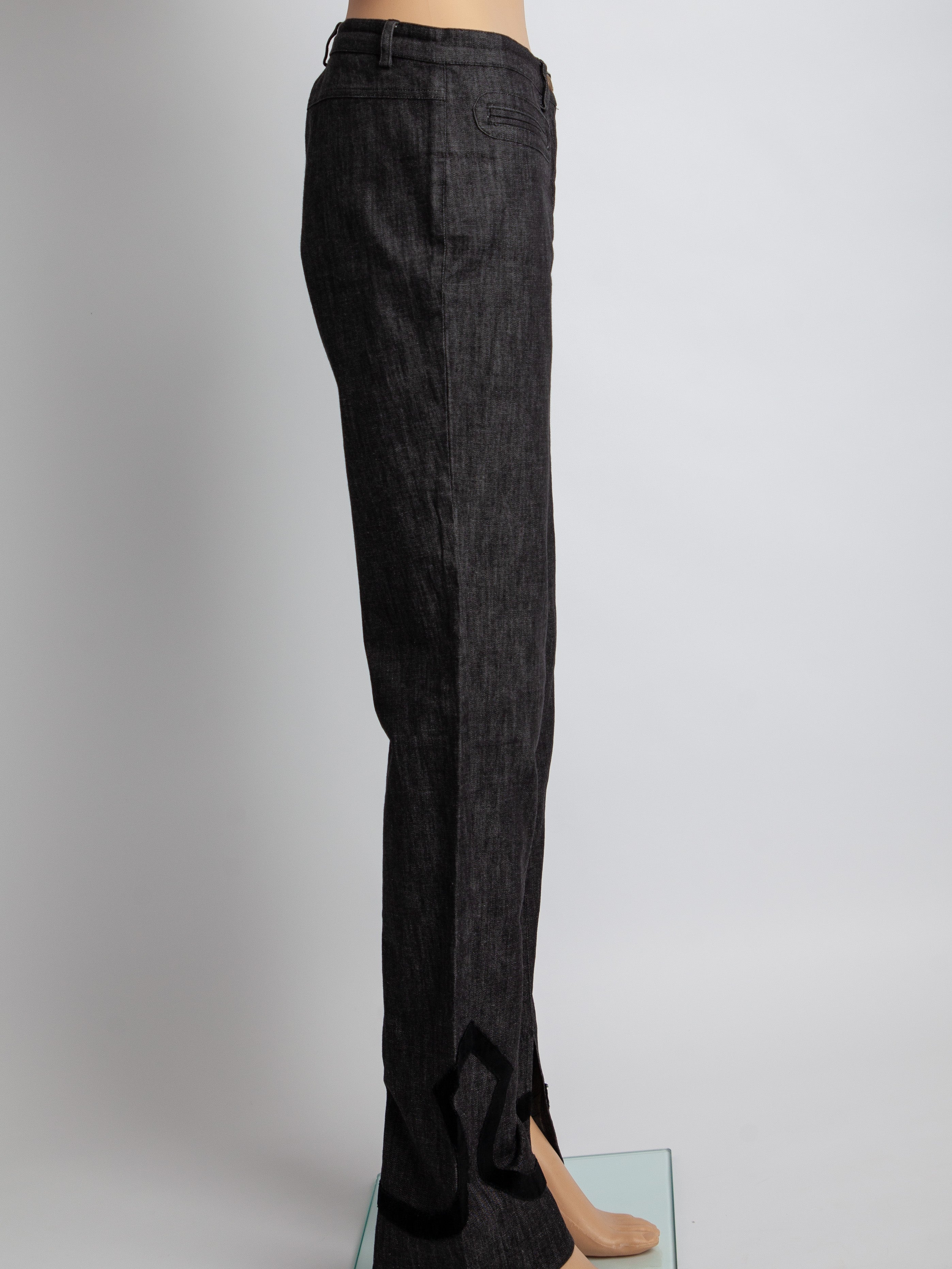 Good Versus Gray Cotton Pants Size M with Decorative Pattern