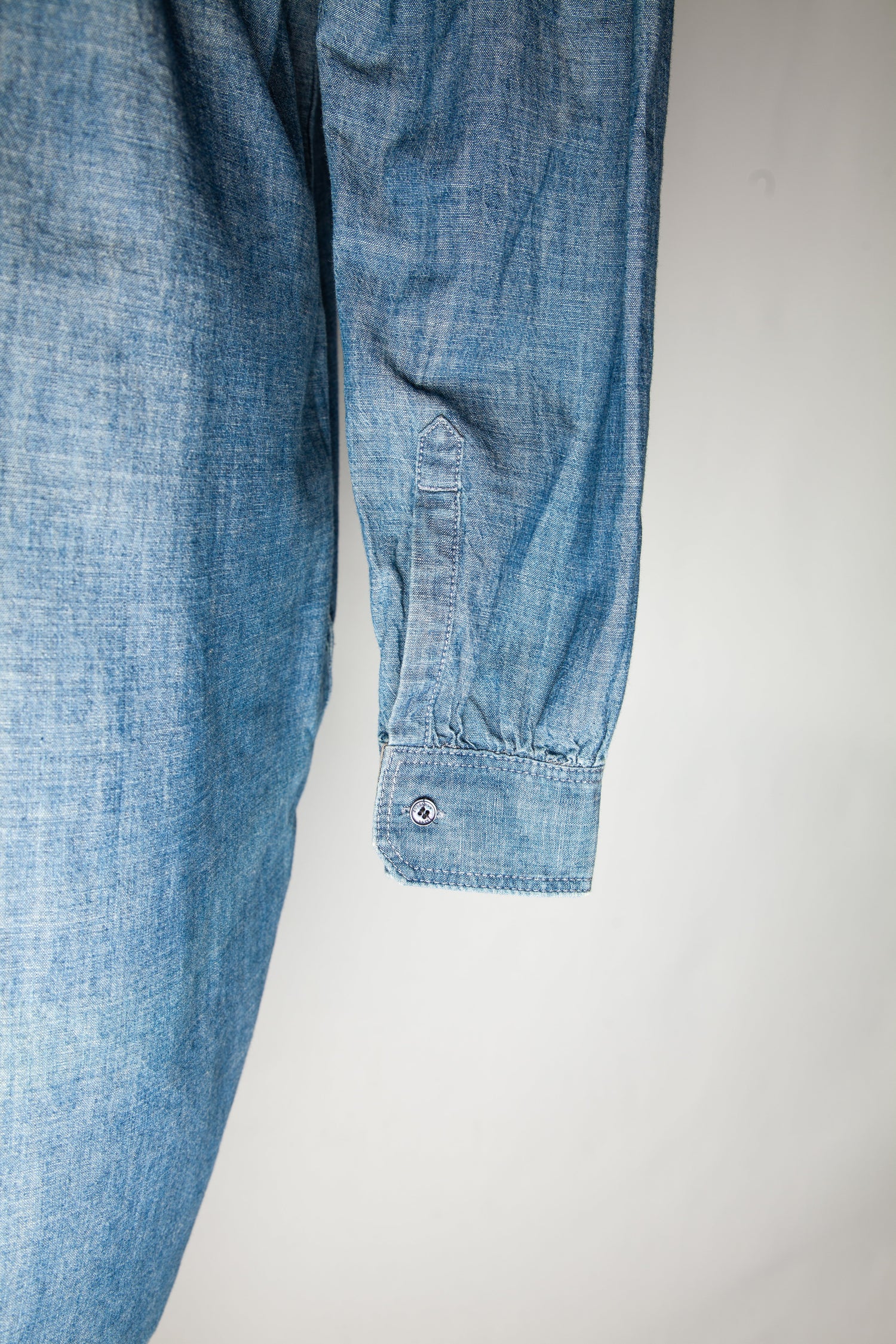 Good Burberry Blue Denim Dress Size L with Long Sleeves