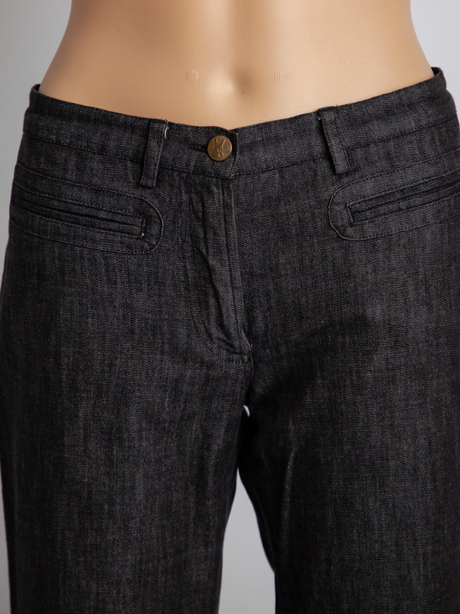 Good Versus Gray Cotton Pants Size M with Decorative Pattern