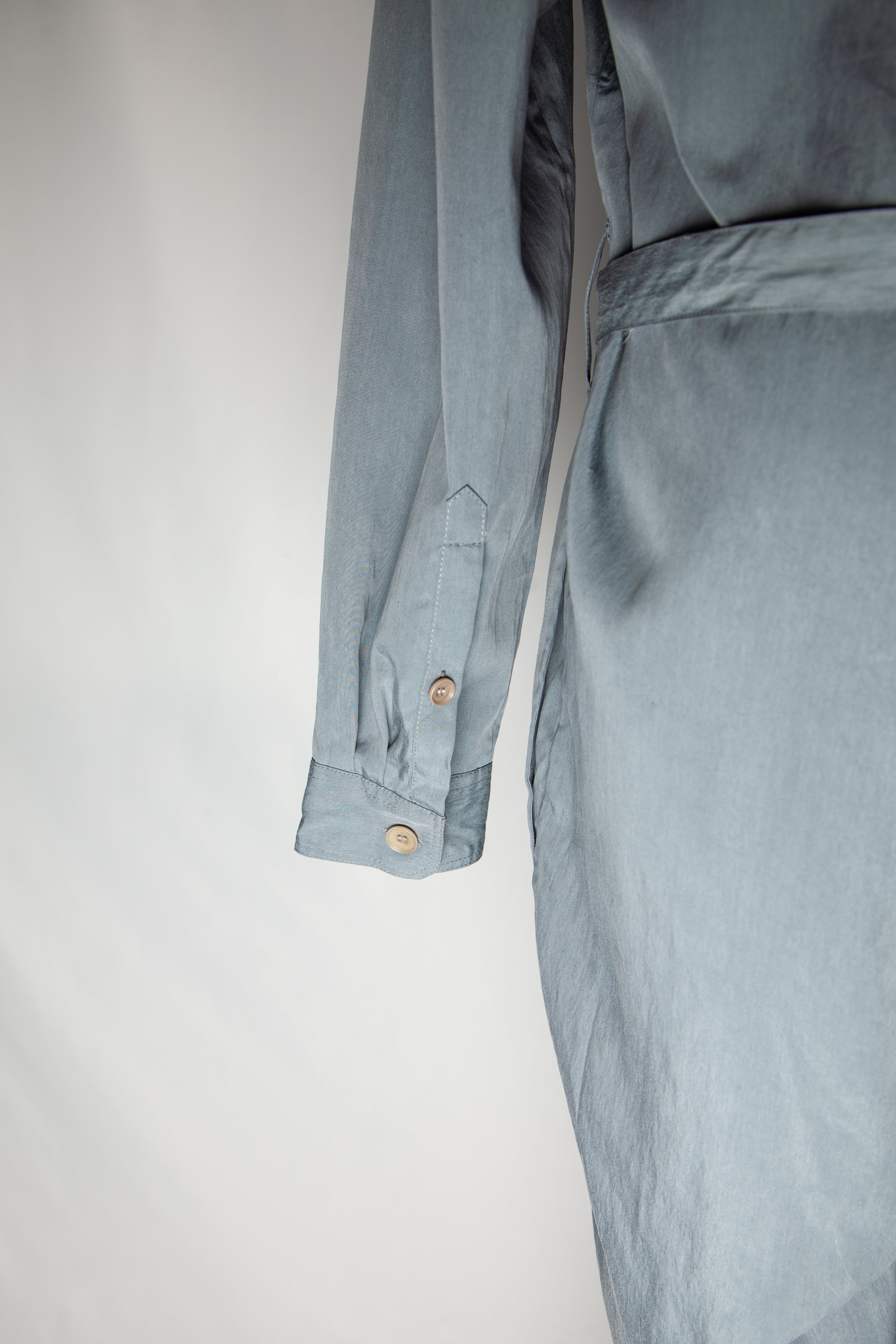 NEW Burberry Gray Silk Jumpsuit Women Size M