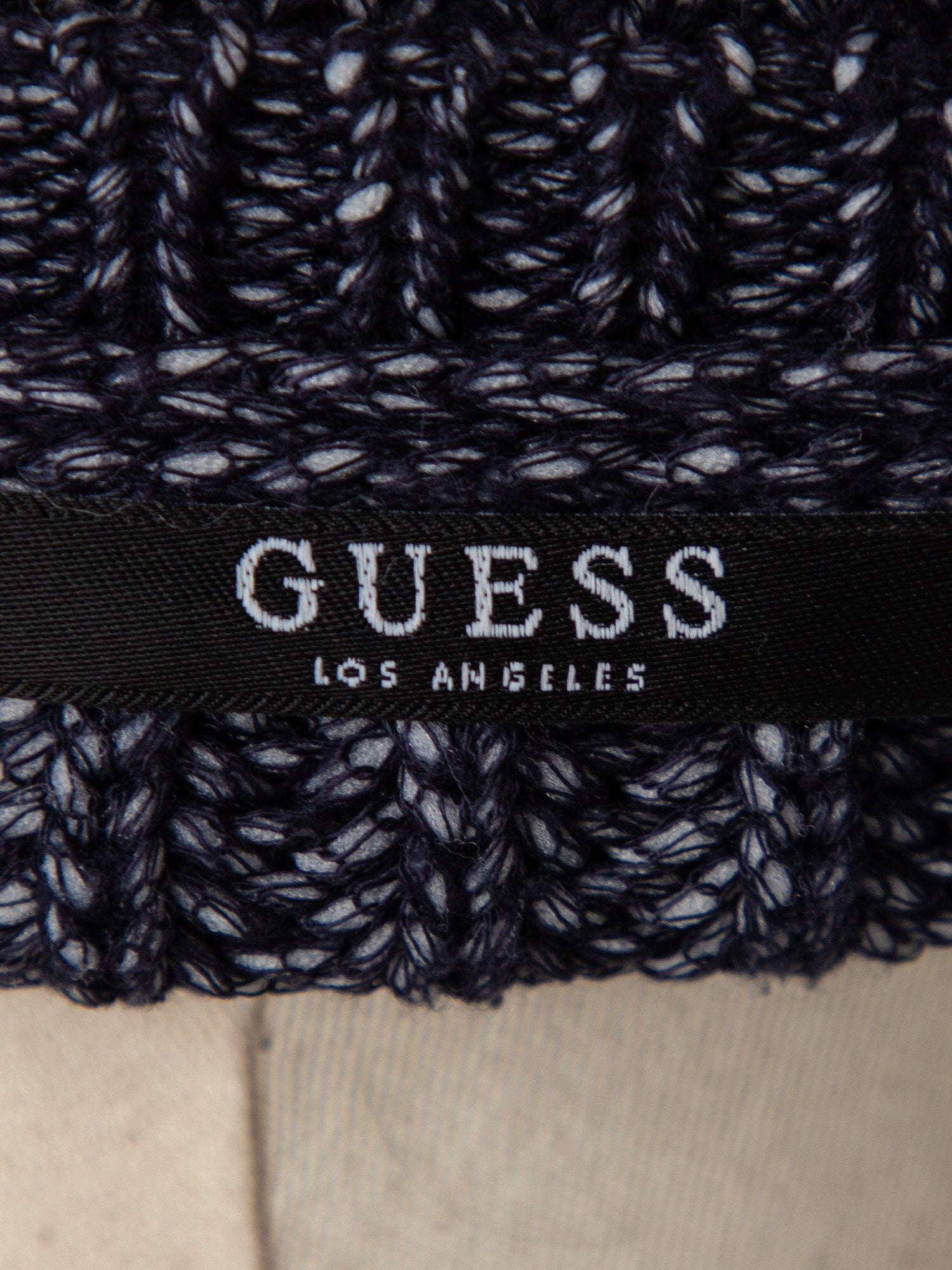 Excellent Guess Navy Blue Cable Knit Sweater Size XS Women