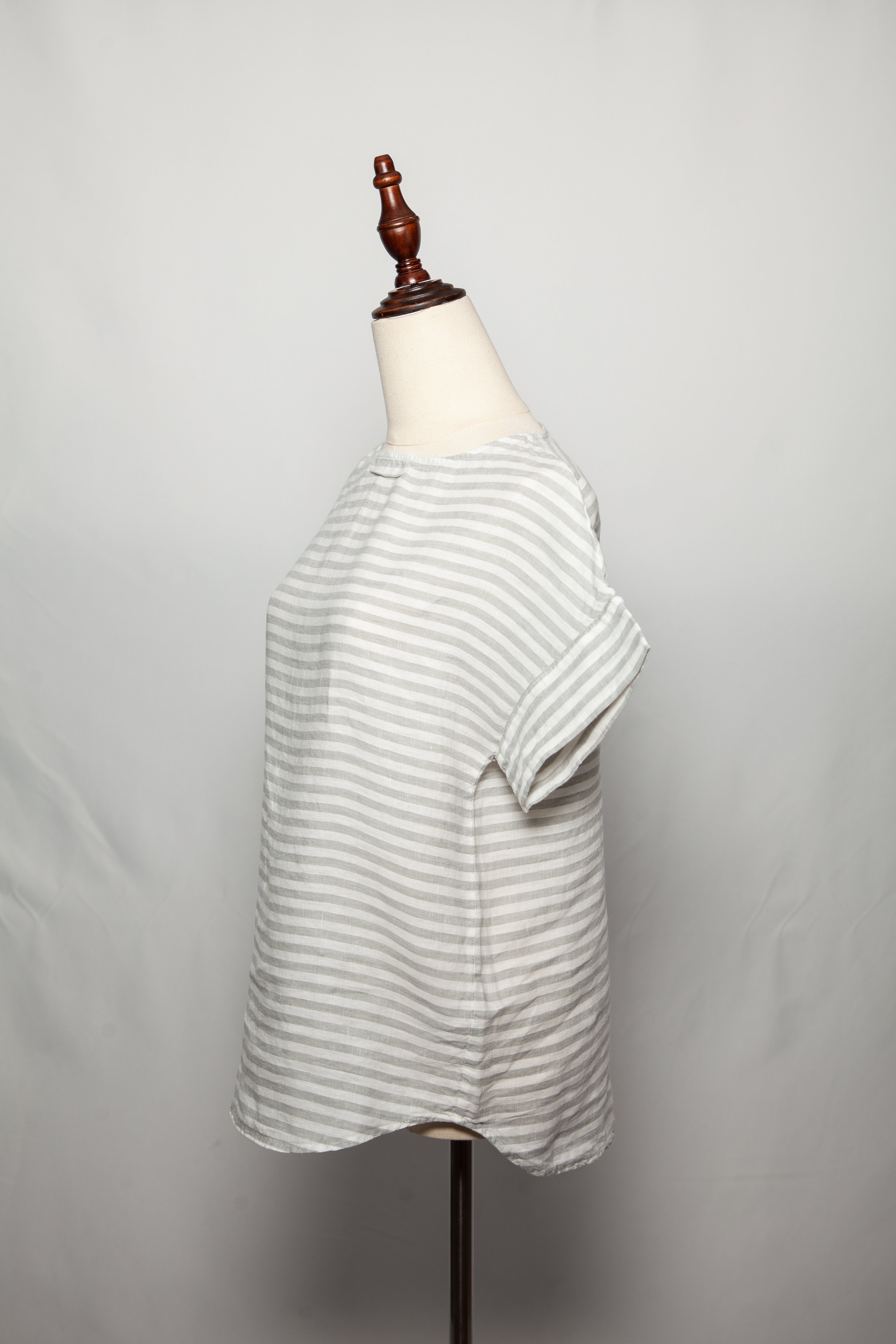 Good The White Company Gray Striped Top Size XXS Women