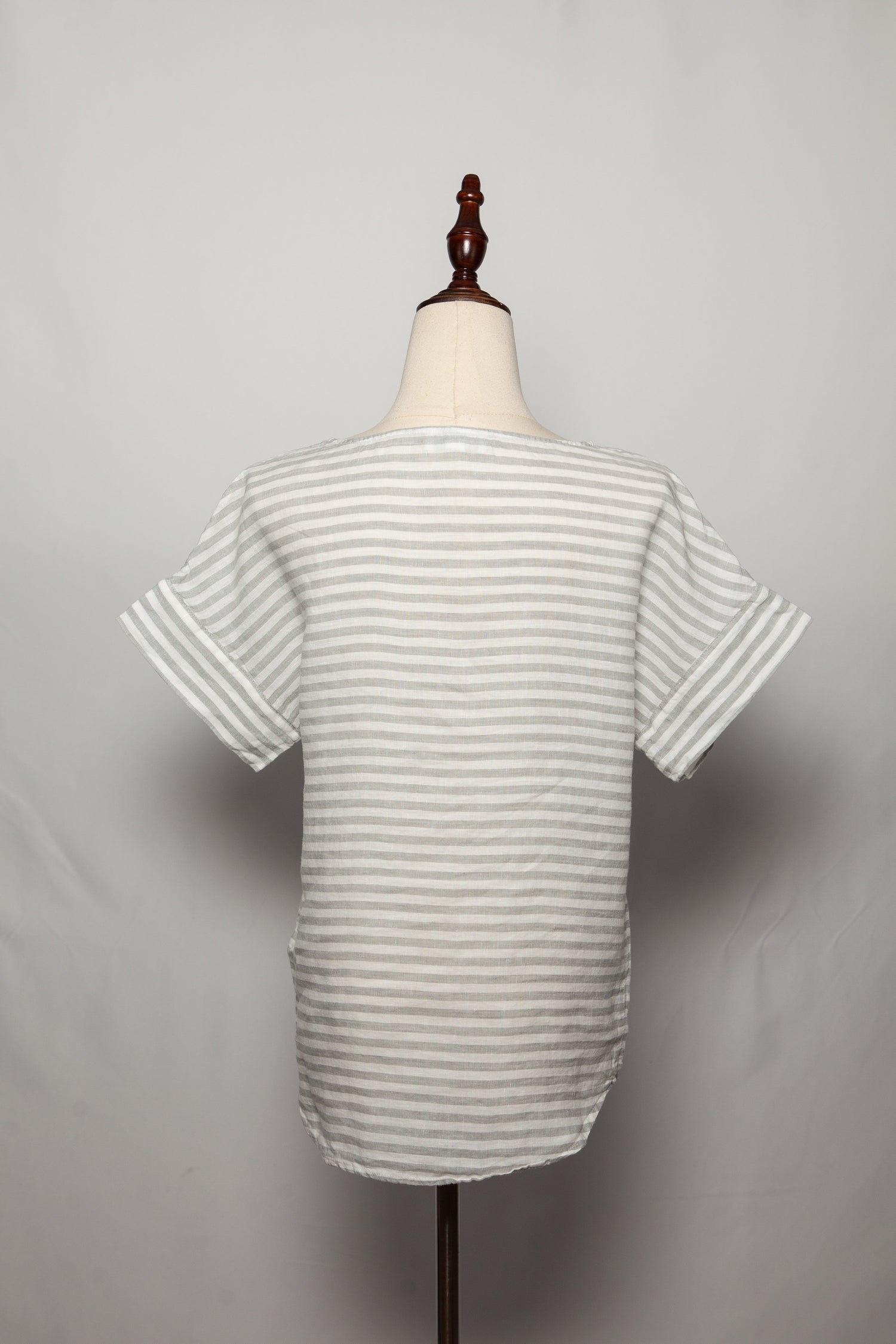 Good The White Company Gray Striped Top Size XXS Women