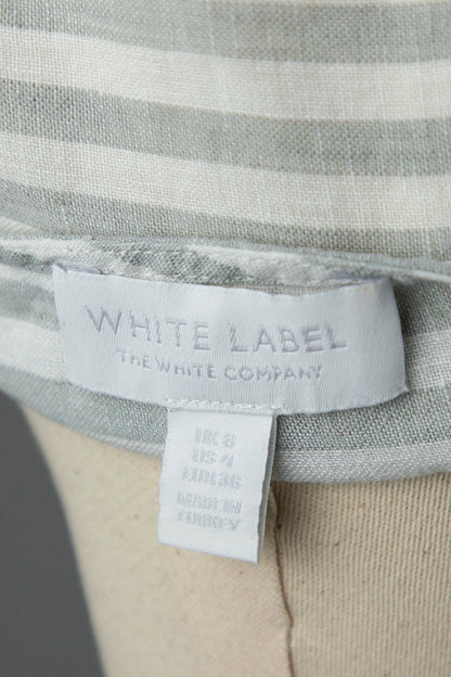 Good The White Company Gray Striped Top Size XXS Women