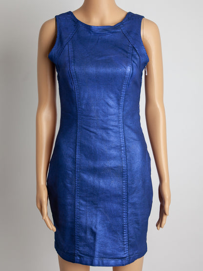 Average Condition Guess Purple Polyester Sleeveless Dress Size XS