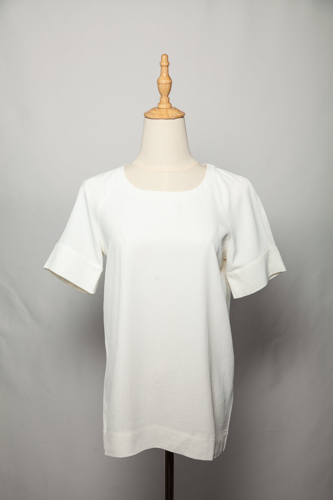Good DKNY White Cotton Short-Sleeved Shirt Size M for Women