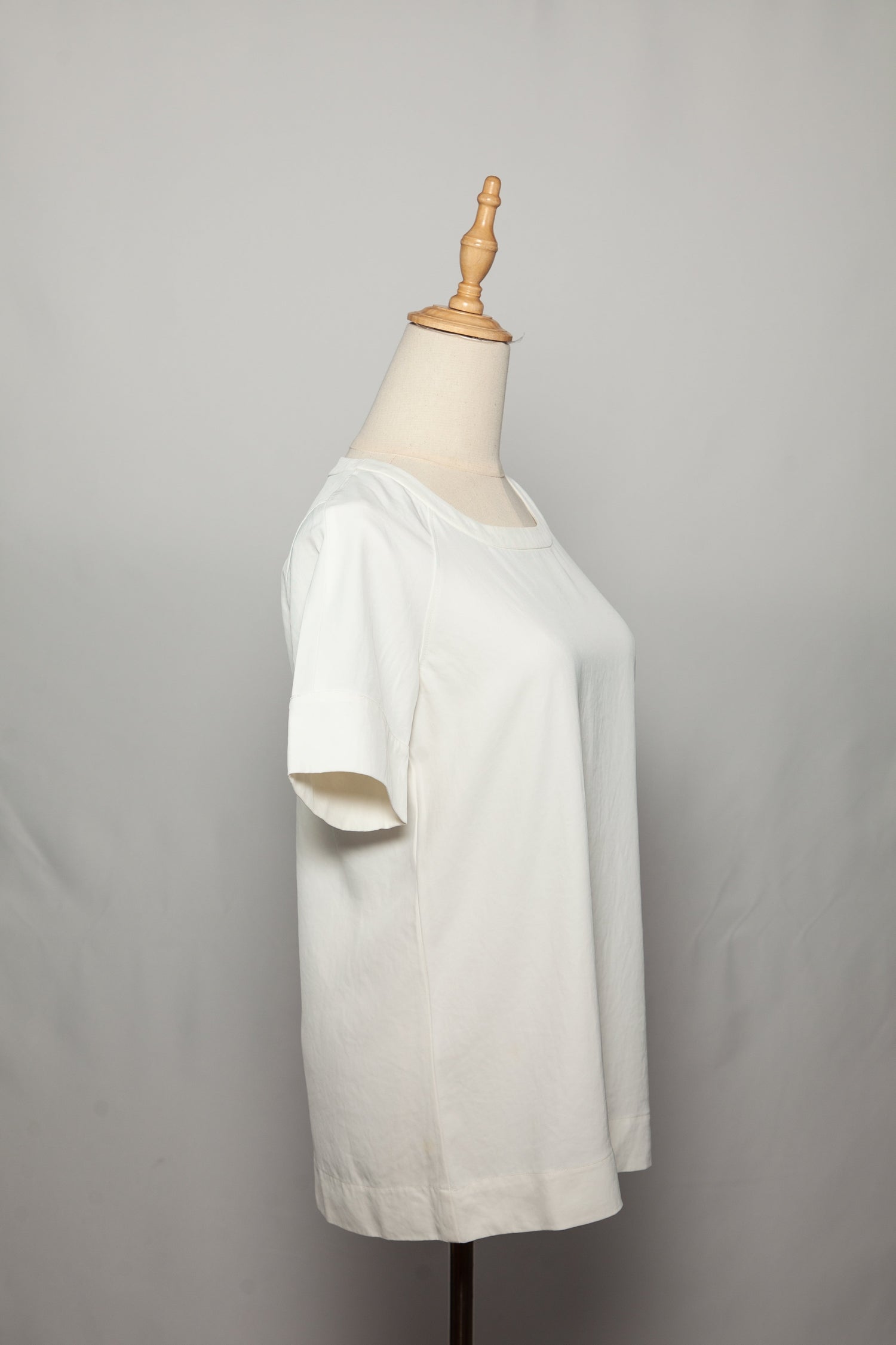 Good DKNY White Cotton Short-Sleeved Shirt Size M for Women