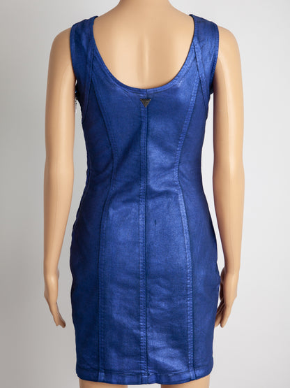 Average Condition Guess Purple Polyester Sleeveless Dress Size XS