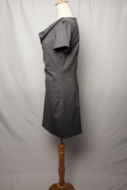 Moschino Gray Cashmere Wool Dress Size M - Good Condition