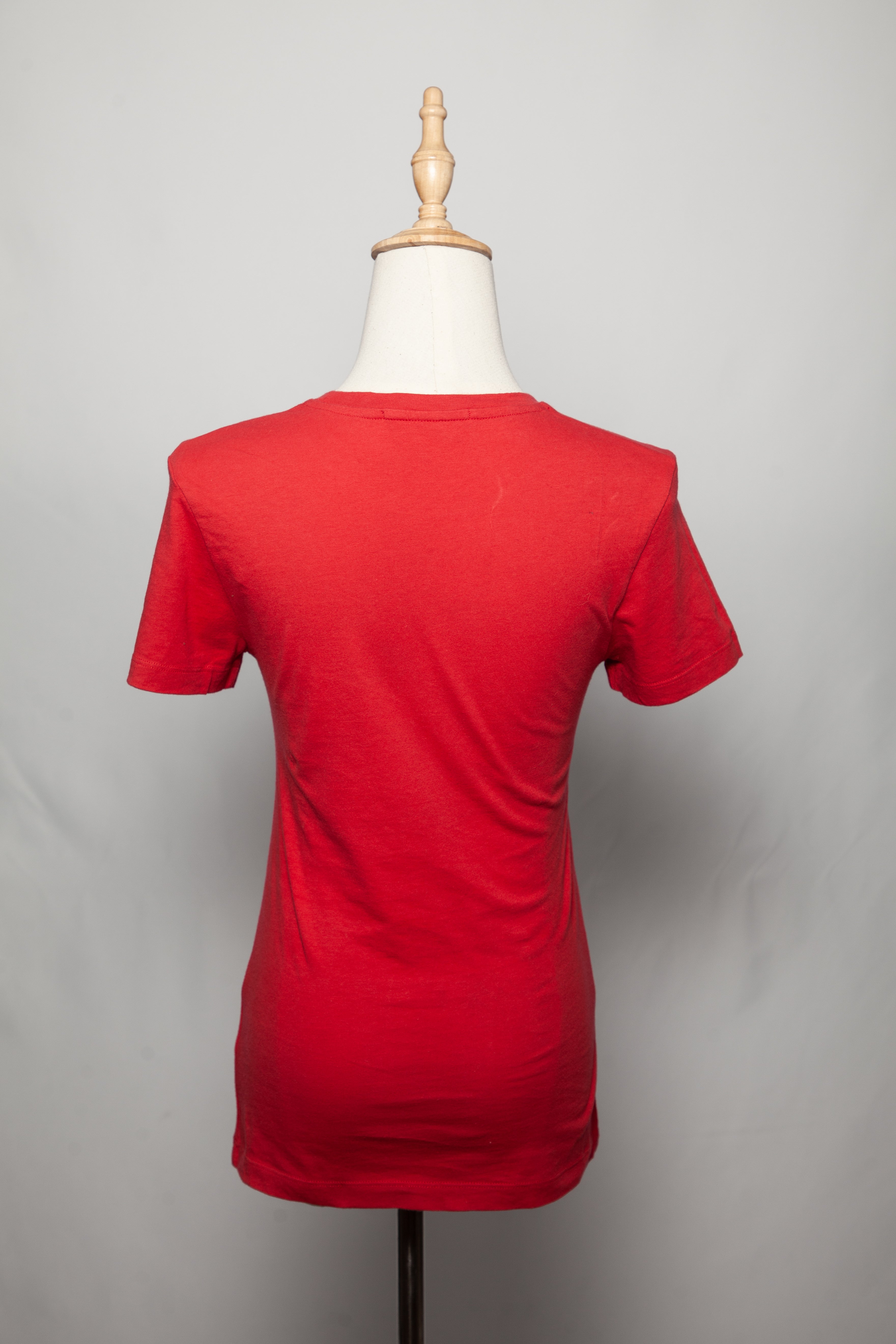 Good Condition Calvin Klein Red Cotton T-Shirt Size XS Women