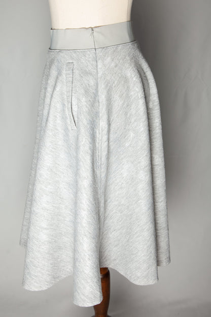 Good Barneys Newyork Gray A-Line Skirt Polyester Size XXS