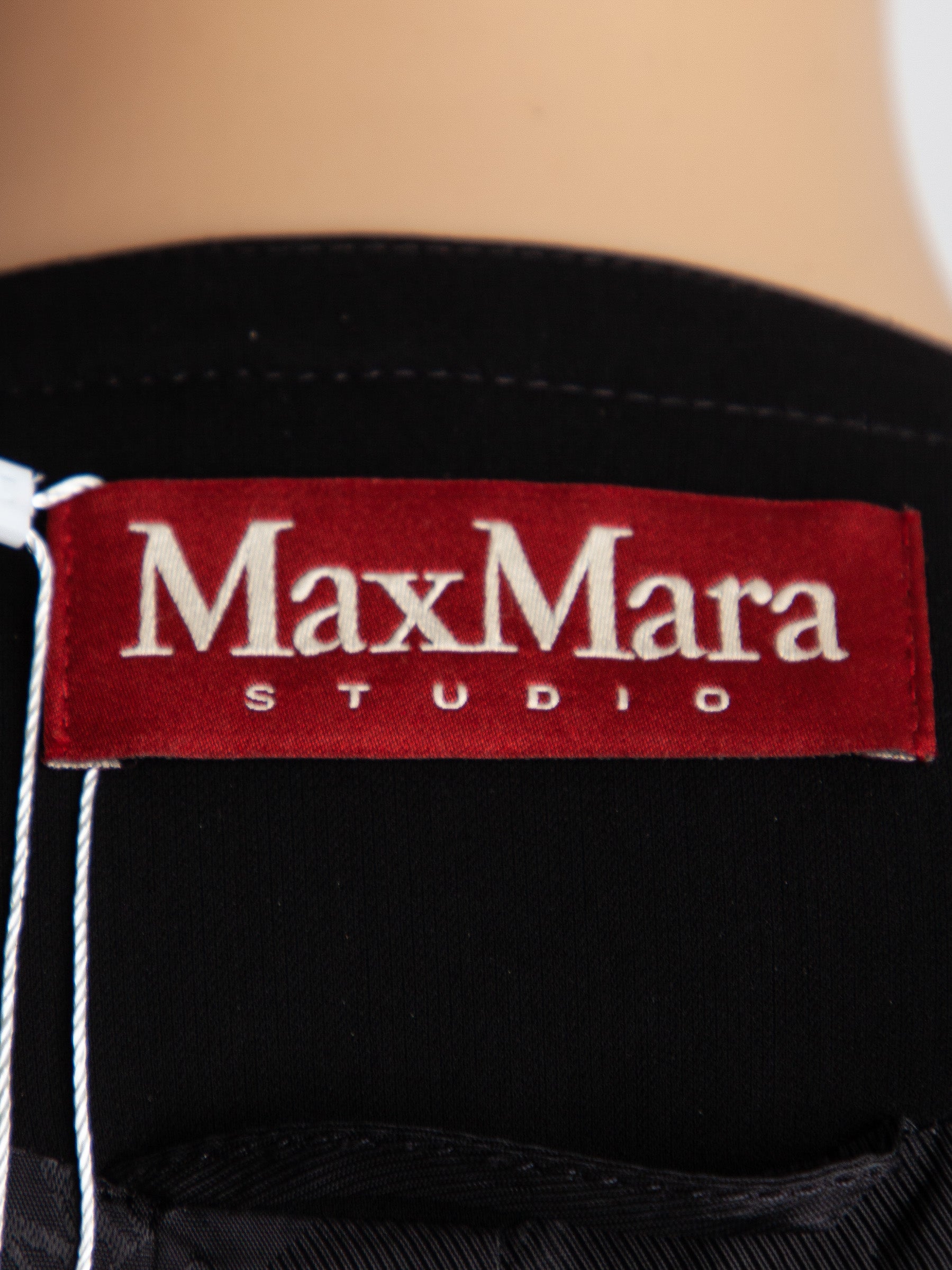 Excellent Max Mara Checkered Dress Black White Size S Polyester