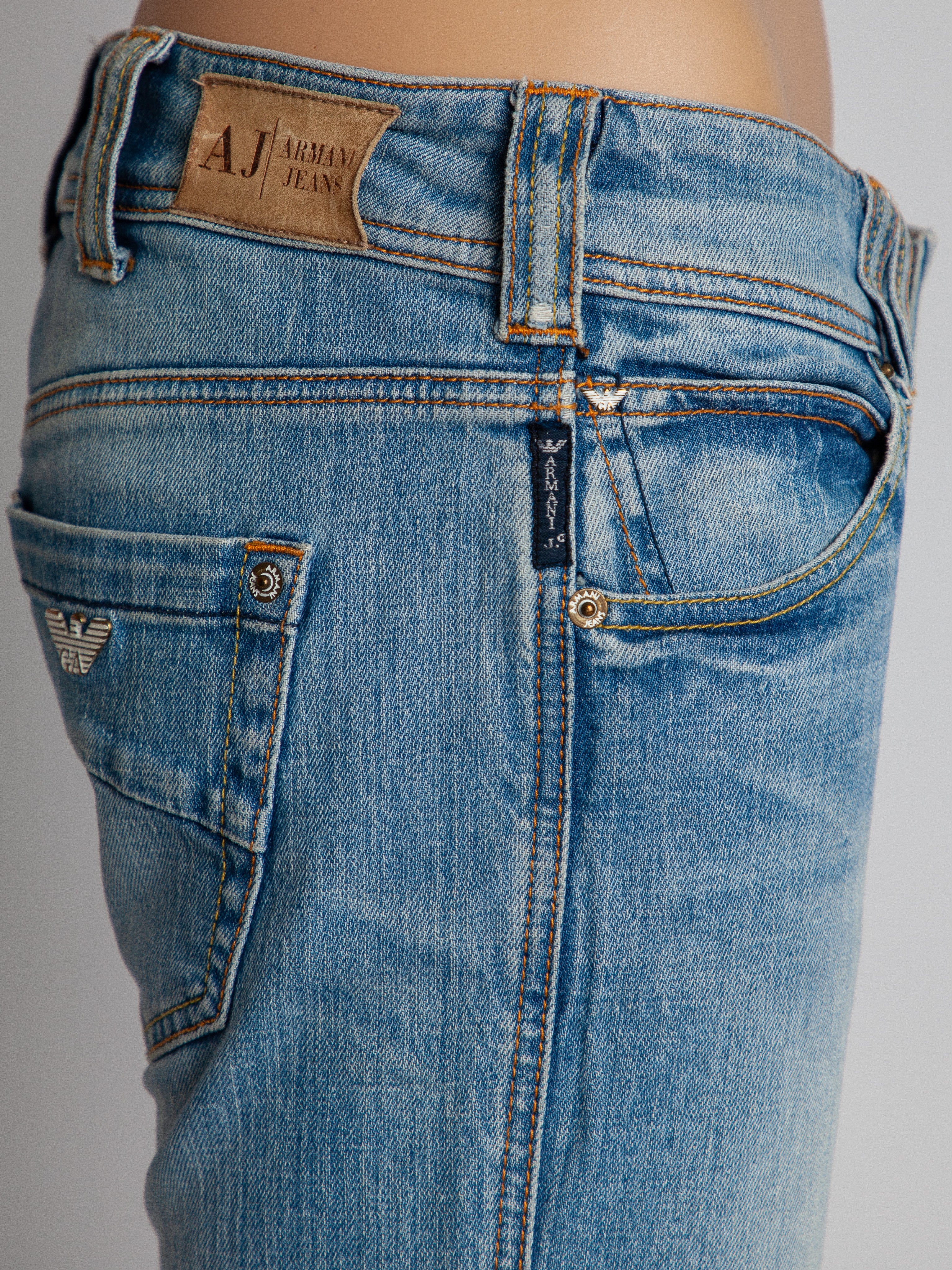 Good Armani Jeans Blue Cotton Size XS Women&