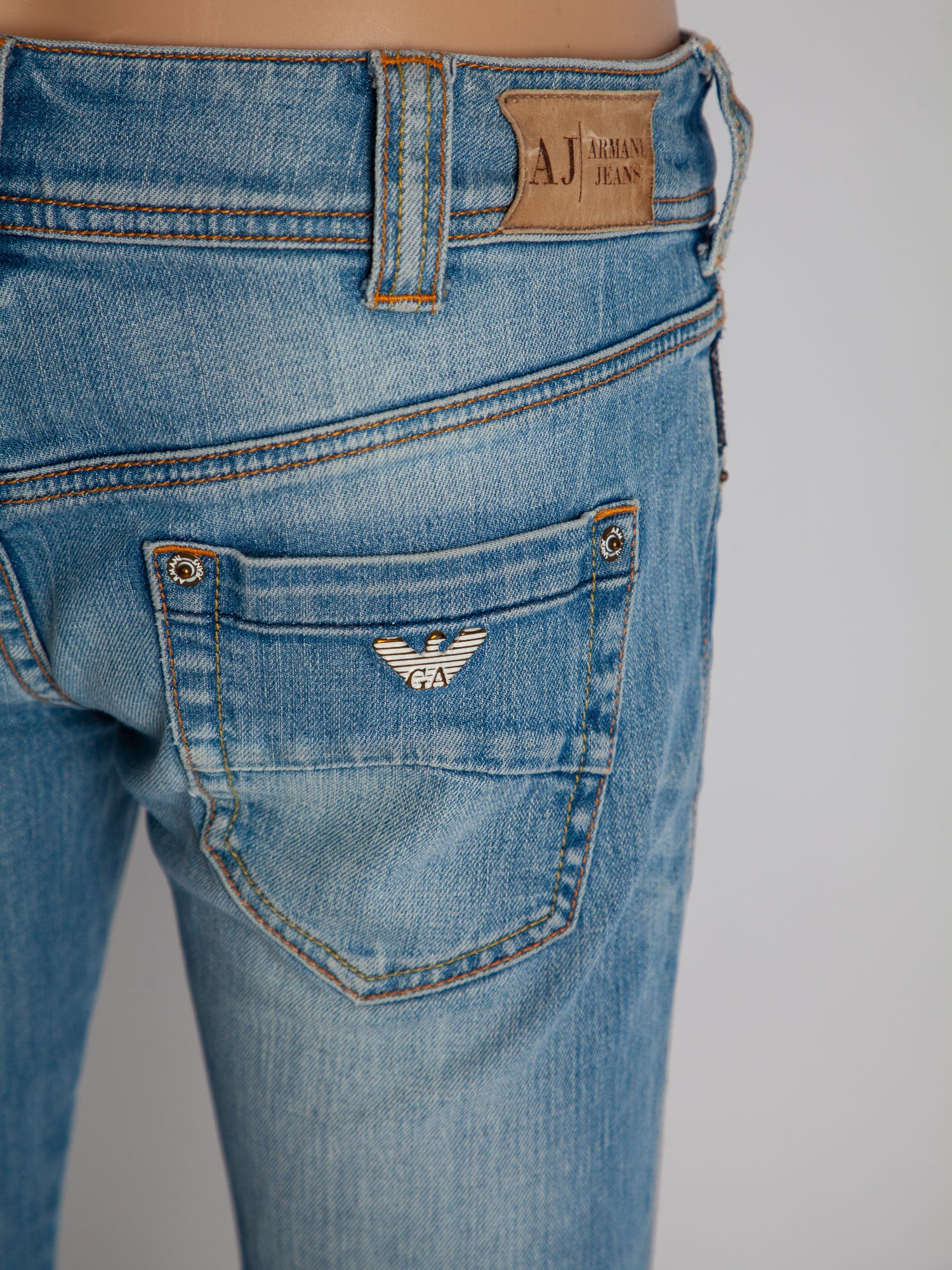 Good Armani Jeans Blue Cotton Size XS Women&